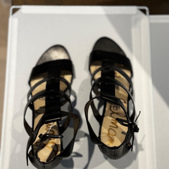 Gladiator Black Sandal Wedges Size 8.5 - Picture 5 of 5